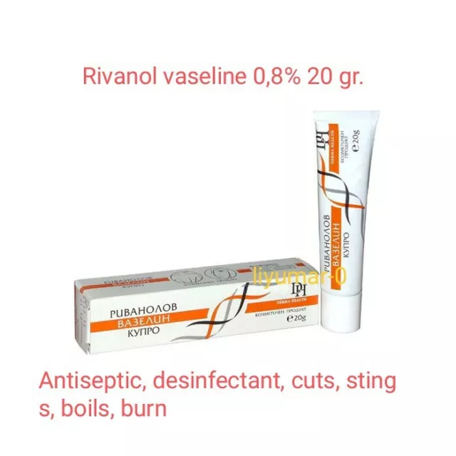 Rivanol vaseline 0.8% 20g. antiseptic, desinfectant, cuts, stings, boils, burn