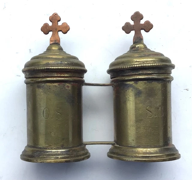 ANCIEN OBJET LITURGIQUE Messe Burette Art Religieux Liturgical Object