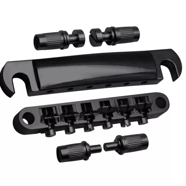 6 Strings Guitar Tune-O-matic Bridge And Tailpiece With Posts For LP Electric
