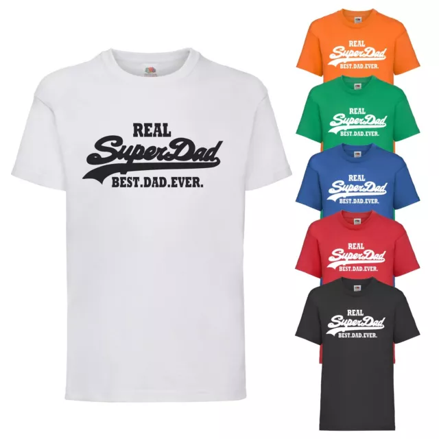 New Mens Super Dad Best Fathers Day T-Shirt Father Gift Tee Top Present UK S-5XL