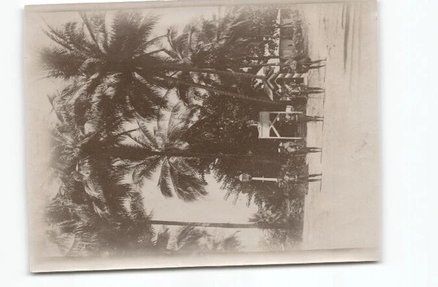 (n14335)   Deutschneuguinea Photo Polizeistation, davor Straßenlaterne und