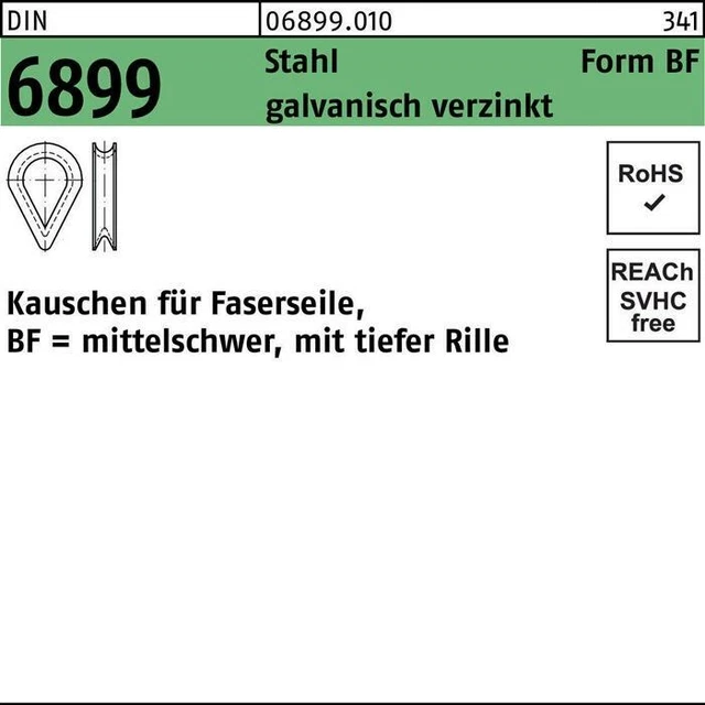 Cuscino DIN 6899 BF 3,5/RW 4 acciaio zincato galvanicamente