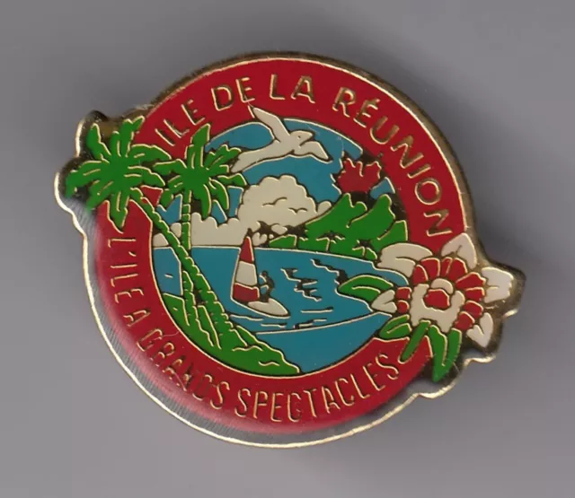 Rare Pins Pin's ..  Sport Nautique Windsurf Planche A Voile Ile La Reunion ~Eu