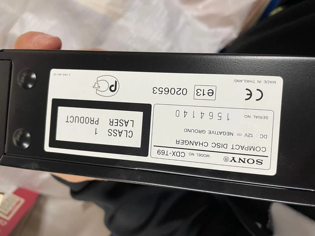 sony cdx-t69 nuovo con scatola