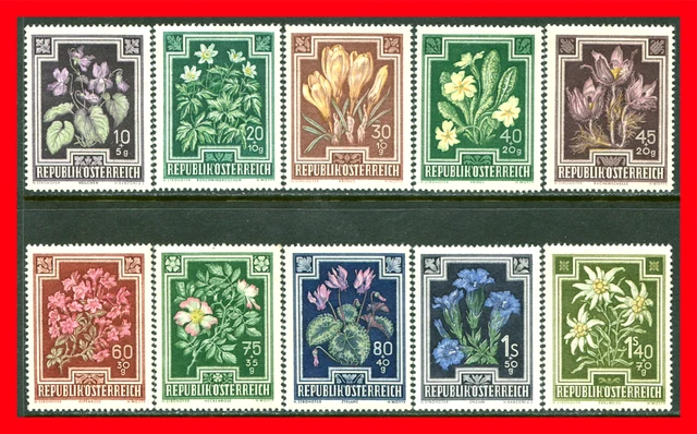 Austria Semi-postal Stamps Scott B235-B244, Mint Complete Set!! A225
