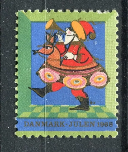 DENMARK; 1960s early Julen Christmas Stamp fine used value