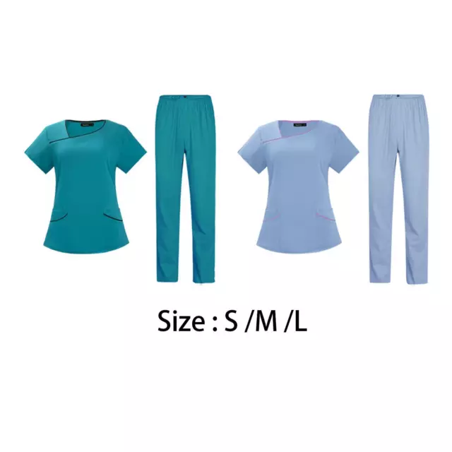 Nursing Scrubs for Women Set Scrub Top and bottoms for Beauty Center