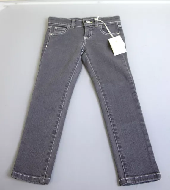 New Authentic Gucci Kids Girls/Boys Jeans Pants sz 4 w/Crystal Script Gray