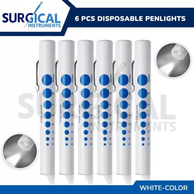 Pack of 6 Pcs Disposable Penlights Set Hi-Quality