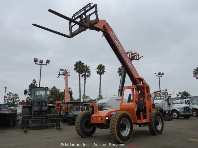 2013 Skytrak 6042 42' 6,000 lbs Telescopic Reach Forklift Telehandler bidadoo