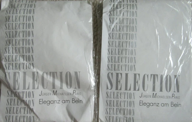 2 x NYLON - JÜRGEN MICHAELSEN - SELEZIONE - BIANCO - VINTAGE - TG. 3