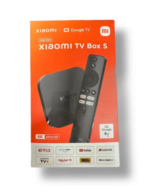 Xiaomi Mi TV Box S 2nd Gen 4K UltraHD Chromecast Streaming Google B-Ware