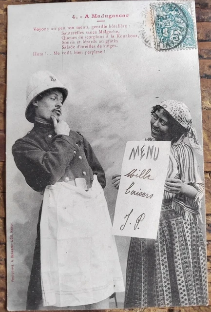 Cpa Madagascar Colonisation Carte postale ancienne