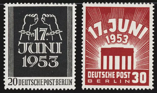 BERLIN 1953, MiNr. 110-111, 110-11, postfrisch, Mi. 50,-