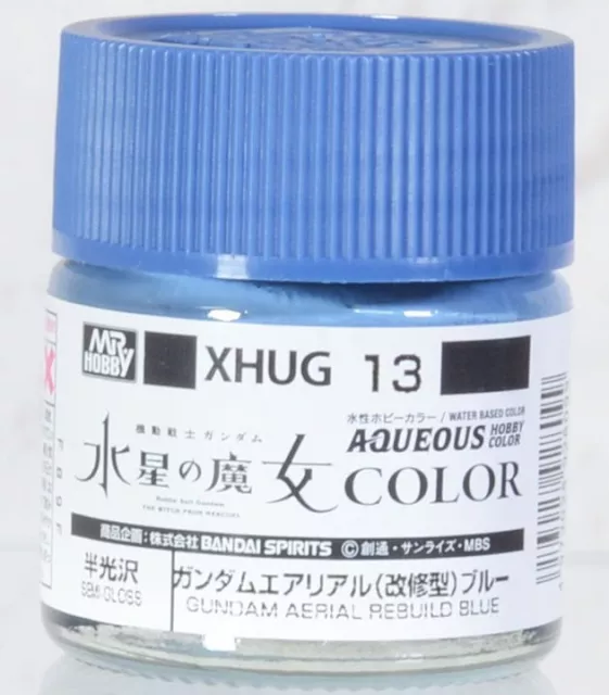 Gunze GSI Mr.Hobby Gundam Aqueous Hobby Color XHUG13 Aerial Rebuild Blue (10ml)