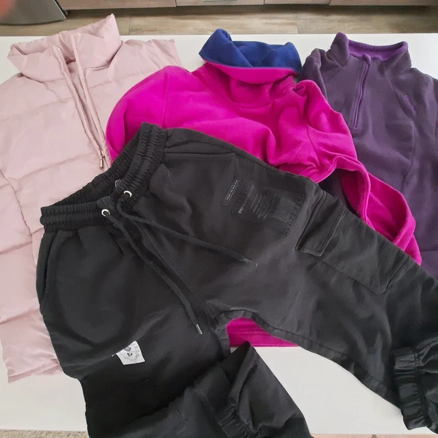 Lotto abbigliamento ragazza 14 anni 164cm donna XS BERSHKA pantalone gilet 4pz