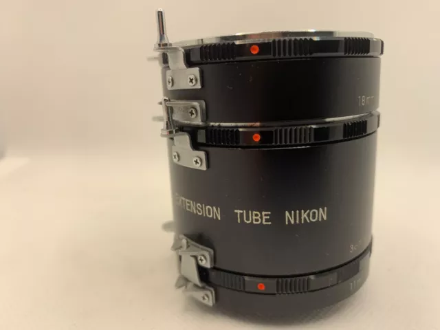 Nikon F Mount Soligor Automatic Extension Tubes  36/18/11MM.