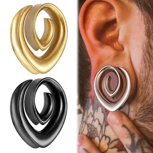 Ear Tunnels Plugs Saddle Gauges For Earlobe Expander Jewelry