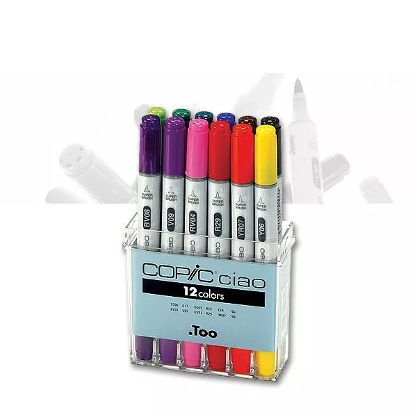 (4,66€/Stück) Copic Ciao 12er Set Copic 22075312 Layoutmarker