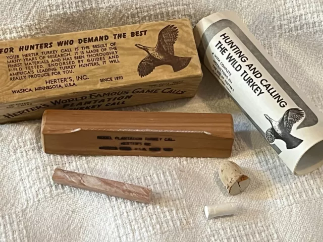 HERTER'S Famous No. 77 Plantation Turkey Call  complete in the box w/manual