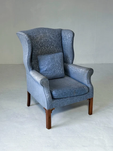 Damask wingback chair deals