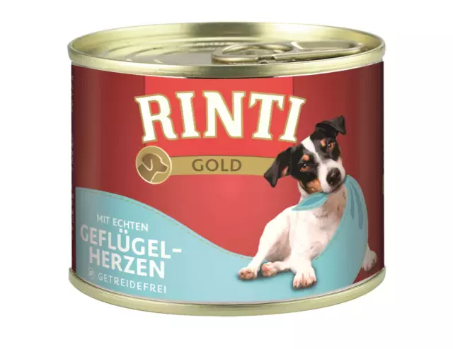 Rinti Or Volaille 12x 185g Nourriture Humide Feuchtnahrung Nourriture pour Chien