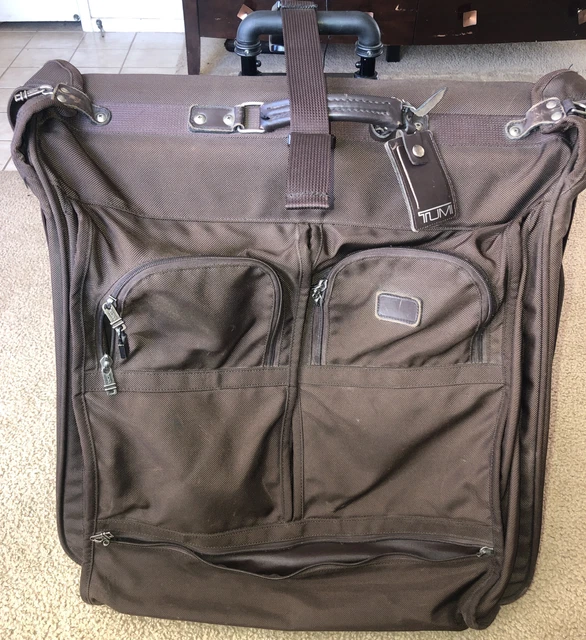 Tumi Luggage Carry-on Suitcase Brown Nylon 24 Inches Used Super Fancy Brown Rare