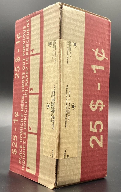 2012 Canada Canadian RCM SEALED BOX of 50 ROLLS of MAGNETIC 1 CENT Penny Coins