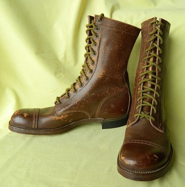 *BOTTES DE MARCHE US*NORMANDIE*WW2*GI*PARA*COMMANDO*D. DAY*44*U S A*12 ...