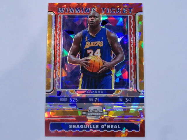 2019-20 Nba Contenders Optic Red Ice Prizm Winning Ticket No.5 Shaquille O'neal