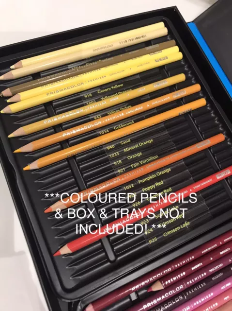 Prismacolor Premier 150 Pencils Box Organiser Labels. Set Of 6 Bespoke Labels