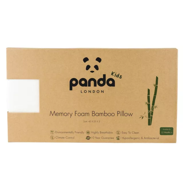 Panda Kids | Baby Memory Foam Bamboo Pillow - REJUVENATED