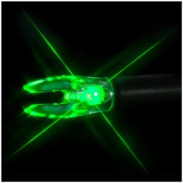 Nockturnal Fit Universal Size Green Lighted Nock 3-Pack