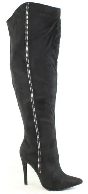 Michael Antonio Womens Workout Black Fashion Boots Size 5.5 (1537959)