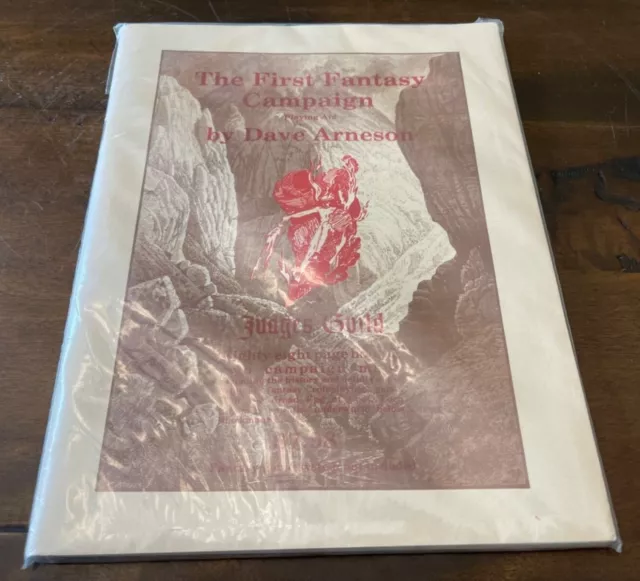 D&D The First Fantasy Campaign Judges Guild Dave Arneson 1977 New with Maps
