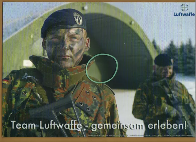 Poster Bundeswehr Team Luftwaffe Gemeinsam Erleben Soldaten Militär Soldat