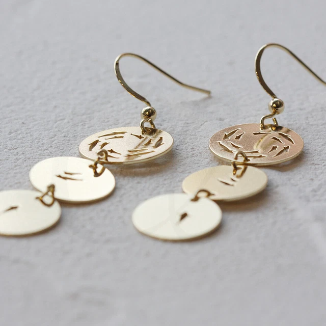 One Pair Plated Solid Brass Earring Component - Fish Earring - 17x62mm (4577C)