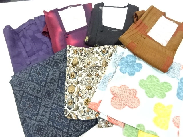 40430# Japanese Kimono / Antique Haori & Coat / 7 Pics