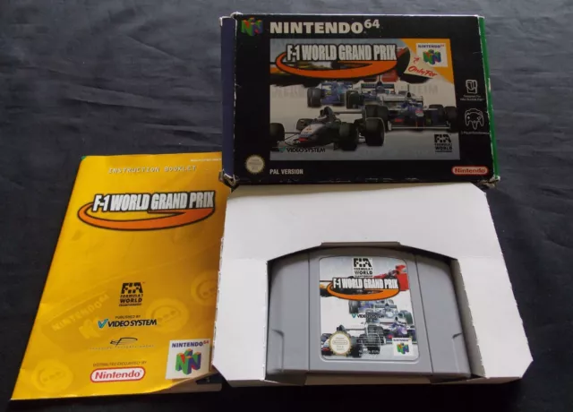 F-1 World Grand Prix Nintendo N64 game PAL complete - Boxed post