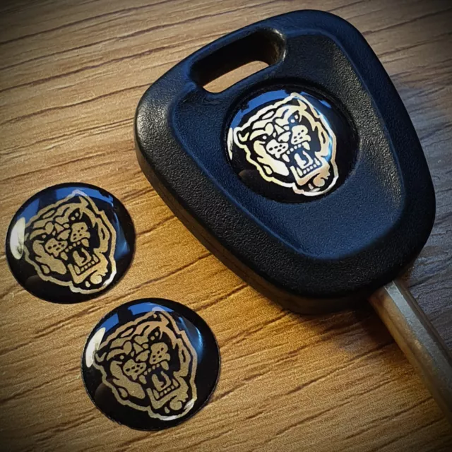 🌟 Jaguar - New - Key Fob Badges (Border) - Set Of Two - Xj40 Xjs X300 X308🌟