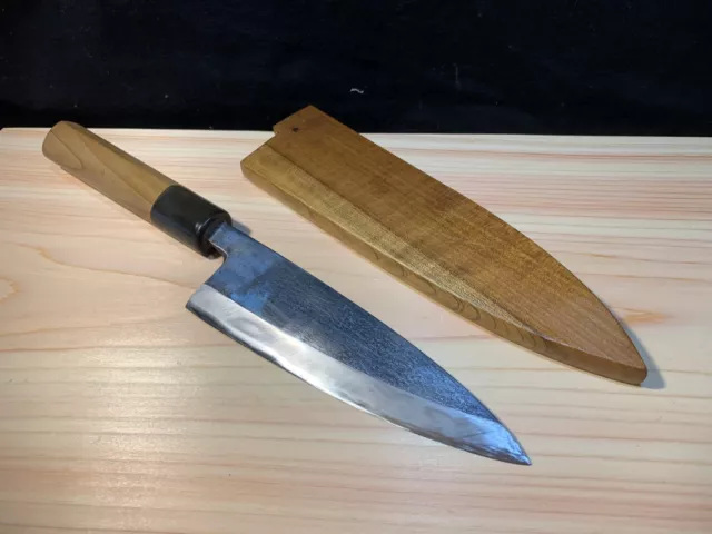 Sharpened: Japanese Kitchen Knife / Deba w/ case/  16-31 cm / horn