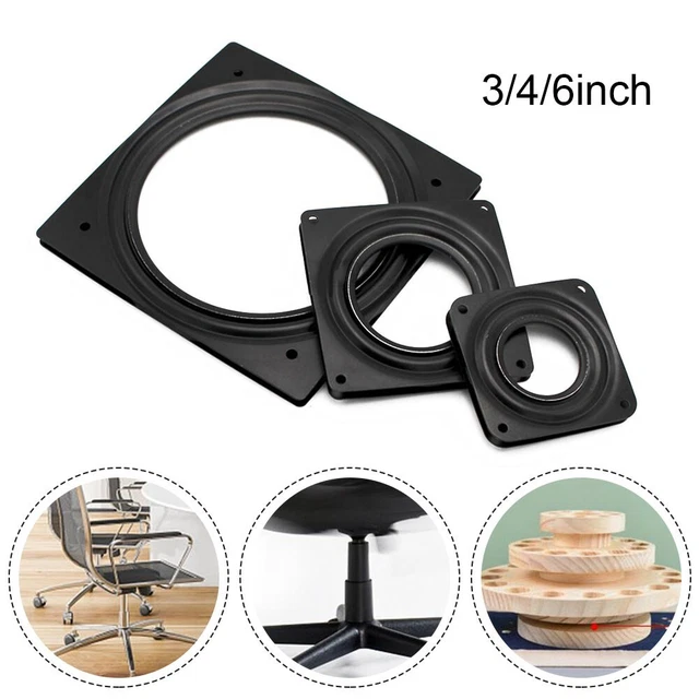Tocadiscos giratorio de metal negro hueco resistente duradero exquisito