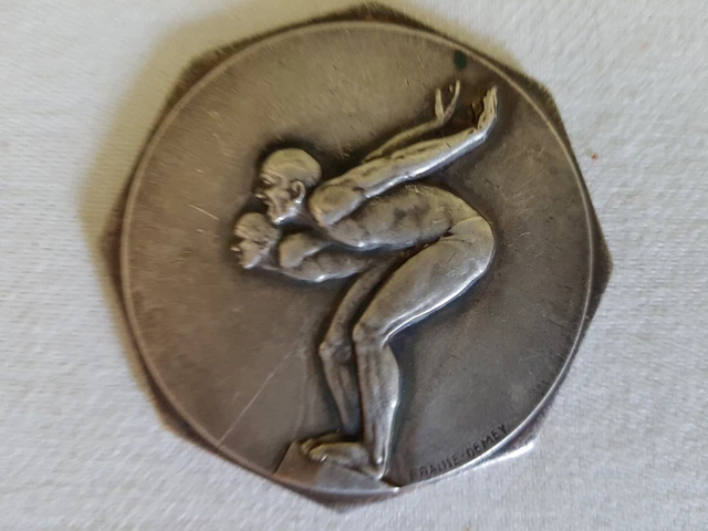 MED2789 - MEDAILLE ART DECO - NATATION VILLE DE