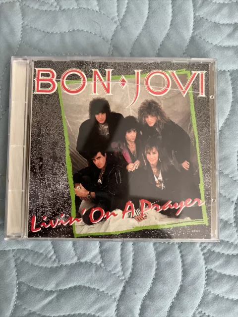 BON JOVI LIVING On A Prayer Cd Video Made In Japan Gold Disc Cdv