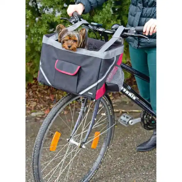 Kerbl borsa bicicletta per cani borsa per cani vacanza 38x25x25 cm nera 80595
