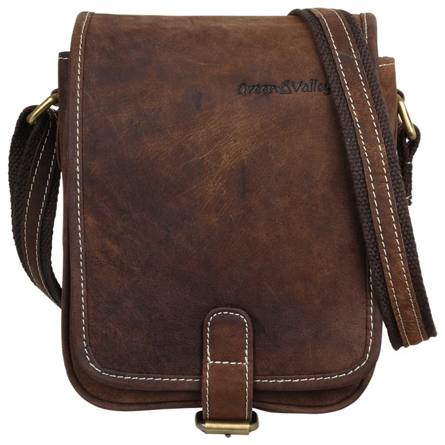 Green Valley Femmes Cuir Sac à Bandoulière Sacoche de Selle Sac 40005