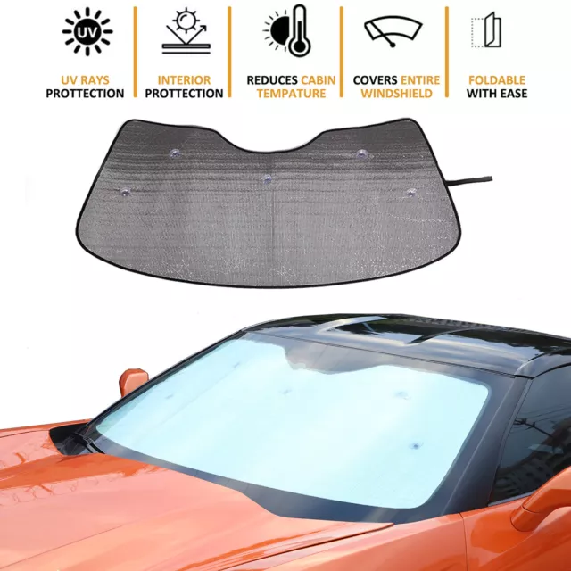 Custom Fit For 2014-2019 Corvette C7 Windshield Sun shade Sun Block Protection