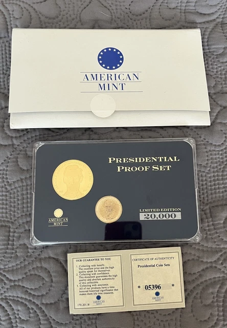 ABRAHAM LINCOLN PRESIDENTIAL Proof Set Limited Edition American Mint w ...