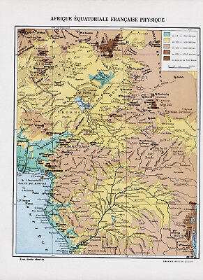Afrique équatorial 1931 orig. Kolonial-Kapitel (33 S.) Bangui Tchad Gabon Brazza 8