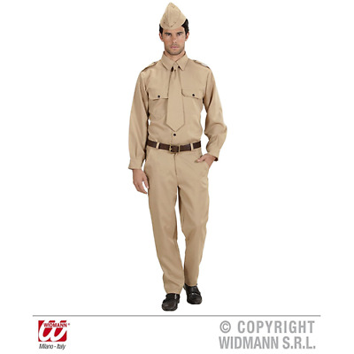 Costume Carnevale Super Soldato Muscoloso Taglia XL Camouflage Widmann WIDMANN 